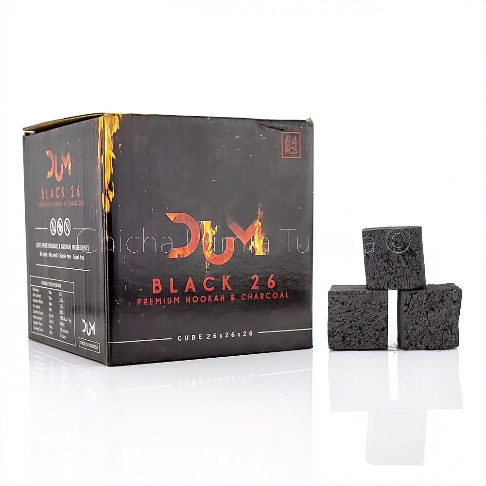 Charbon Naturel DUM BLACK 26 Chicha Lumia Tunisia