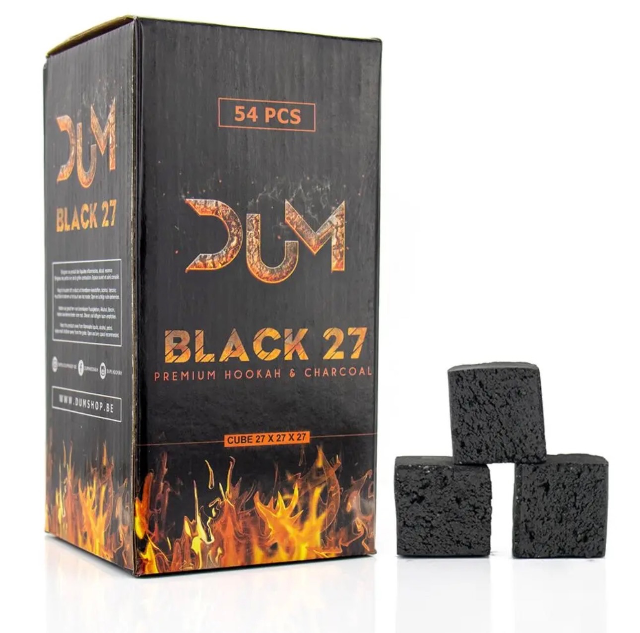 Charbon Naturel DUM BLACK 27 Chicha Lumia Tunisia