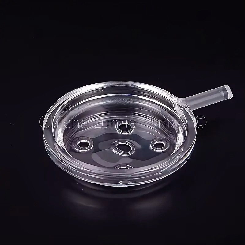 Plateau charbon verre borosilicaté 62mm Chicha Lumia Tunisia